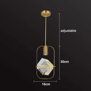 BINAH Minimalist Golden Stone Ceiling Light – view 6