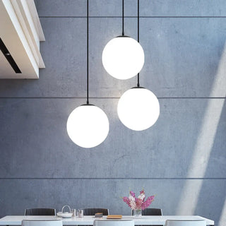 MIBO Minimalist Large White Ball Ceiling Light – view 2