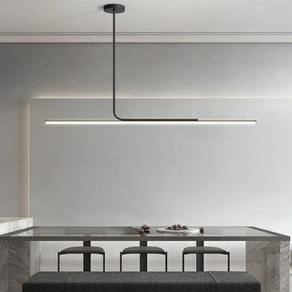 LUNI Minimalist Black LED Dining Room Ceiling Light – view 3