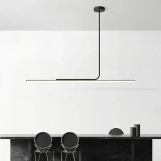 LUNI Minimalist Black LED Dining Room Ceiling Light – view 2