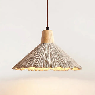 Soft warm minimalist pendant light, modern metal polymer ceiling fixture