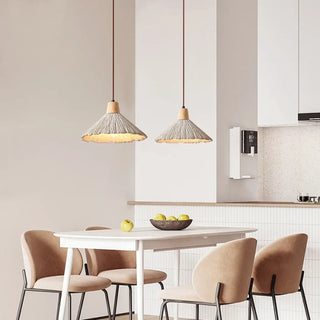 Designer minimalist metal pendant lamp, polymer soft warm ceiling hanging light