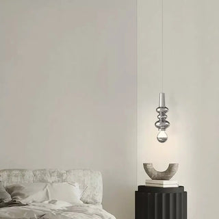 MINILA Minimalist Metal and Glass Ceiling Light – view 3