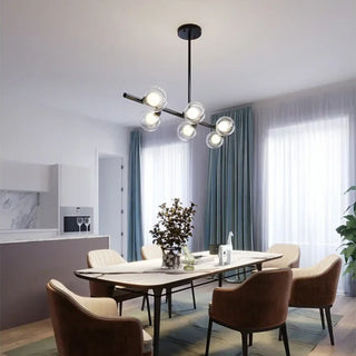 DIRUSE Minimalist Black and Opaline Glass Ceiling Light – view 3