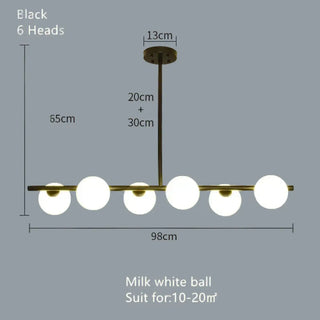 DIRUSE Minimalist Black and Opaline Glass Ceiling Light – view 7