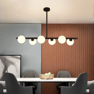 DIRUSE Minimalist Black and Opaline Glass Ceiling Light – view 1