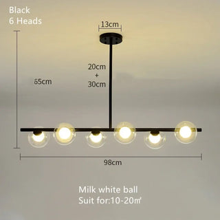 DIRUSE Minimalist Black and Opaline Glass Ceiling Light – view 8