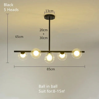 DIRUSE Minimalist Black and Opaline Glass Ceiling Light – view 6