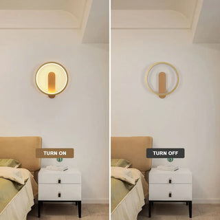 Beige wood wall sconce Scandinavian style – E27 LED 3000K 500g