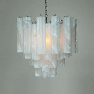 Designer glass pendant, modern soft diffused ceiling hanging lamp