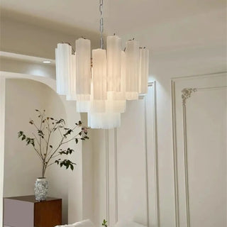 Modern glass pendant light, soft diffused lighting ceiling fixture