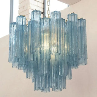 Contemporary glass pendant lamp, soft diffused modern ceiling fixture