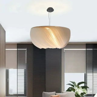 POMA Modern White Sculpted Ceiling Light – view 1
