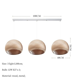 MAGNATE Modern Wood Elegant Ceiling Light – view 10