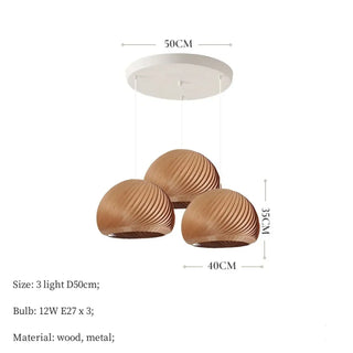MAGNATE Modern Wood Elegant Ceiling Light – view 7