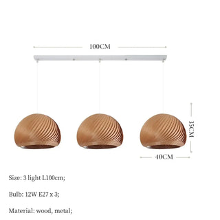 MAGNATE Modern Wood Elegant Ceiling Light – view 9