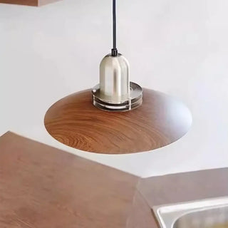 ANGY Modern Wood and Metal Ceiling Light – view 2