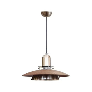 ANGY Modern Wood and Metal Ceiling Light – view 4