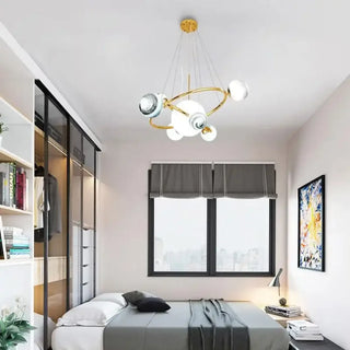 BOULINA Modern Marble Glass Balls Ceiling Light – view 1
