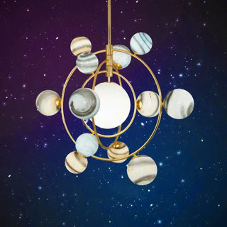 BOULINA Modern Marble Glass Balls Ceiling Light – view 3