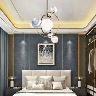 BOULINA Modern Marble Glass Balls Ceiling Light – view 5