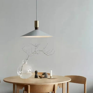COMAL Modern Metal Cone with Golden Detail Ceiling Light – view 2