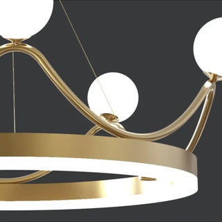 REINE Modern Golden White Balls Ceiling Light – view 5