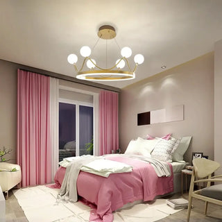 REINE Modern Golden White Balls Ceiling Light – view 2