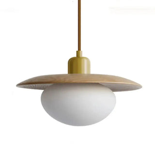 Designer globe pendant, gold and white finish, modern decorative ceiling light