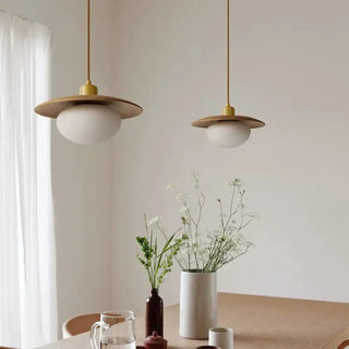 Modern gold and white globe pendant light, decorative ceiling fixture