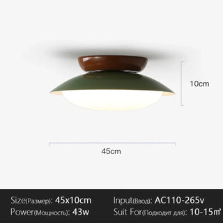 MORONETE Modern Metal Ceiling Light – Angle View Detail