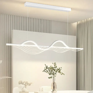 WORLDS Modern Wavy Contemporary Design Ceiling Light – view 6