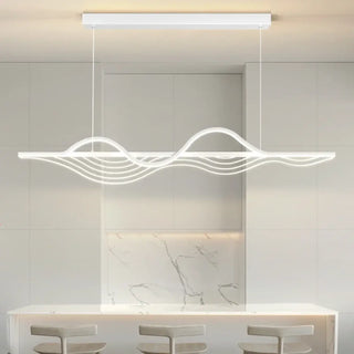 WORLDS Modern Wavy Contemporary Design Ceiling Light – view 3