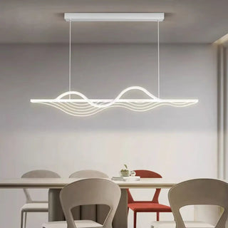 WORLDS Modern Wavy Contemporary Design Ceiling Light – view 5