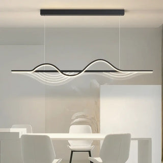 WORLDS Modern Wavy Contemporary Design Ceiling Light – view 2