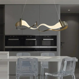 NDRAXI Modern Wavy Gilded Metal Ceiling Light – view 5