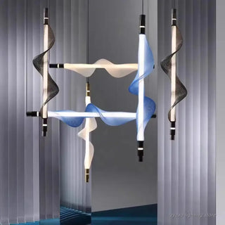GASTIV Modern Wavy Glass Ceiling Light – view 3