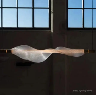 GASTIV Modern Wavy Glass Ceiling Light – view 5
