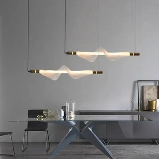 GASTIV Modern Wavy Glass Ceiling Light – view 1