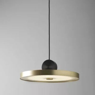 KURIMO Modern Round Black and Gold Ceiling Light – view 1
