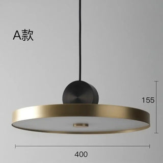 KURIMO Modern Round Black and Gold Ceiling Light – view 2