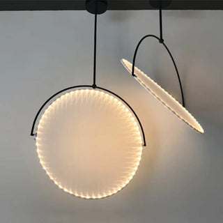 RALMI Modern Sculptural Circle Black Ceiling Light – view 4