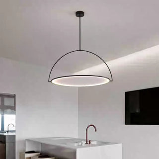 RALMI Modern Sculptural Circle Black Ceiling Light – view 2