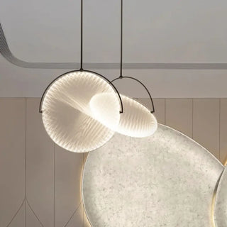 RALMI Modern Sculptural Circle Black Ceiling Light – view 3