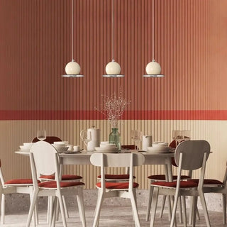 Designer colored sphere pendant lamp, modern elegant suspension ceiling light