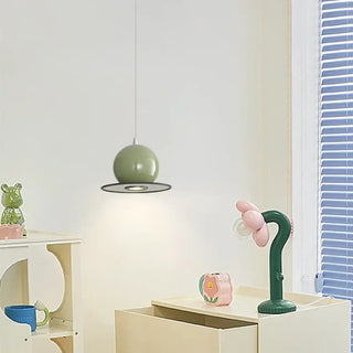 Colored sphere pendant lamp, modern elegant suspension ceiling hanging light