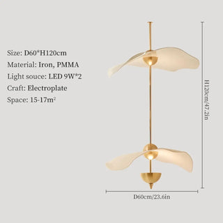 RAIKITY Modern Gilded Aerial Design Ceiling Light – view 10