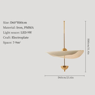 RAIKITY Modern Gilded Aerial Design Ceiling Light – view 8