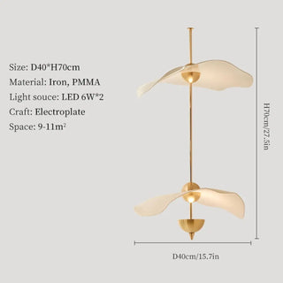 RAIKITY Modern Gilded Aerial Design Ceiling Light – view 9