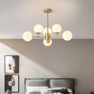 DEBAG Modern Gilded Ceiling Light with Glass Globes – view 2
